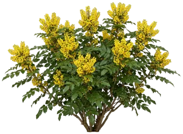 Cascade Oregon Grape cut-out illustration