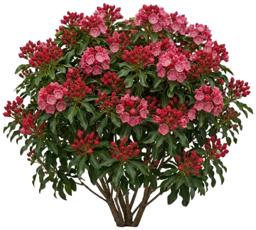 Sarah Mountain Laurel cut-out illustration