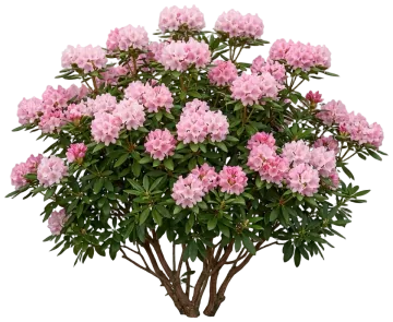 Dandy Man Color Wheel Rhododendron cut-out illustration