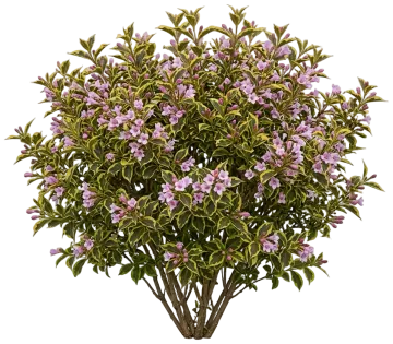 Bubbly Wine Weigela cut-out illustration