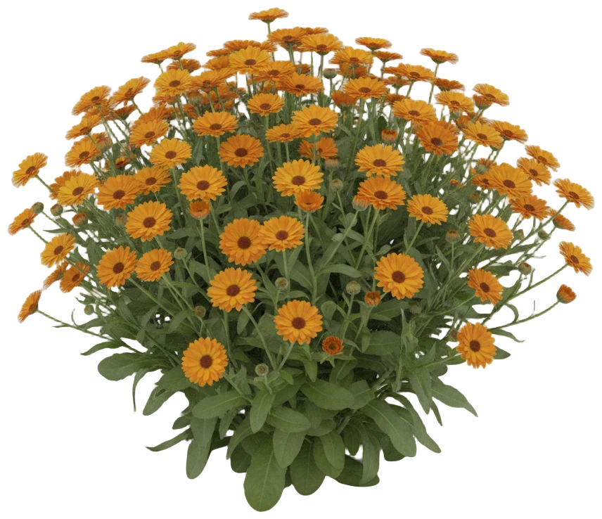 Calendula cut-out illustration