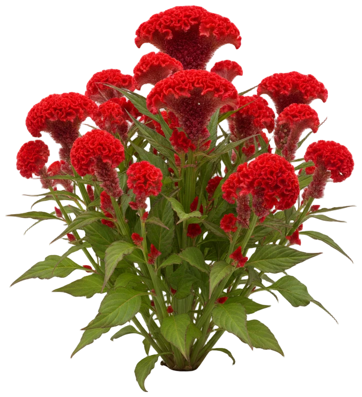 Celosia cut-out illustration