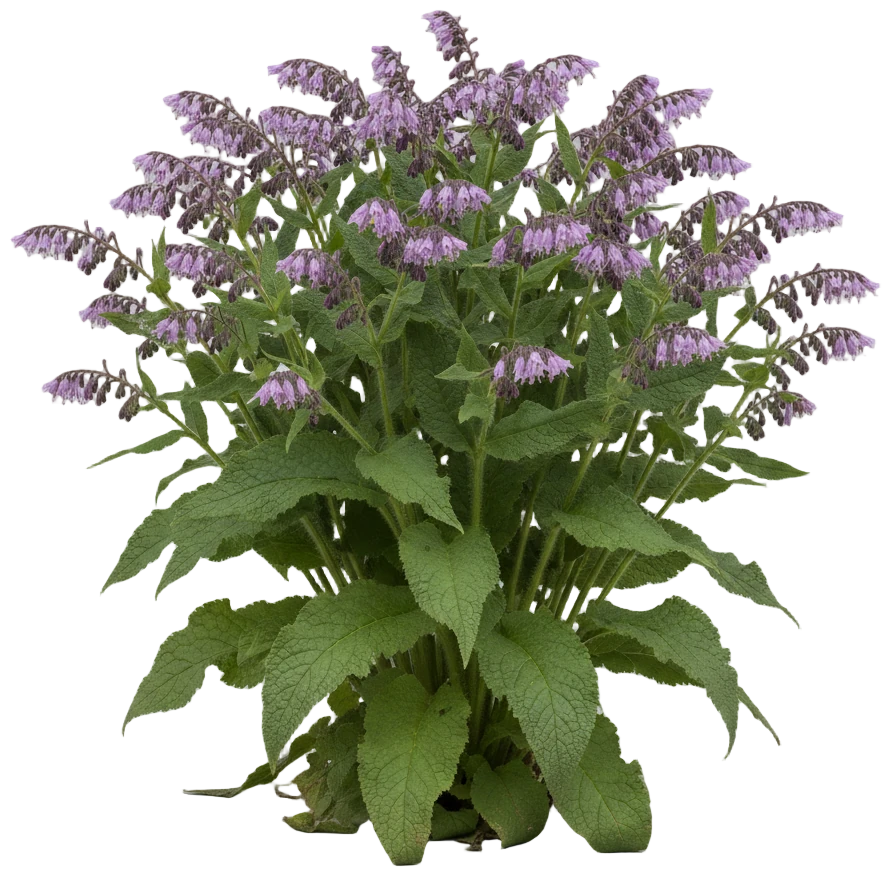 Common Comfrey cut-out illustration