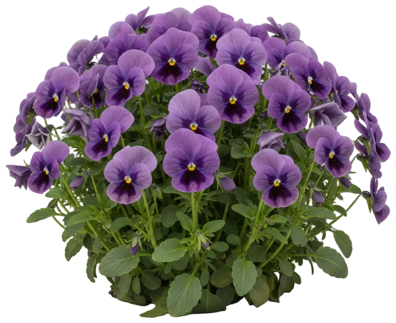 Pansy cut-out illustration