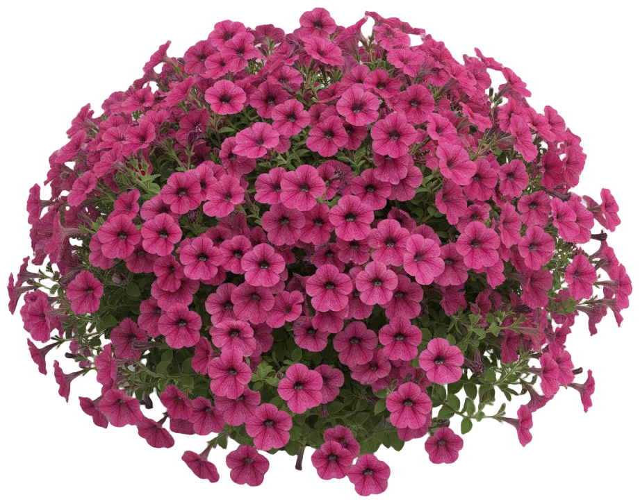 Petunia cut-out illustration