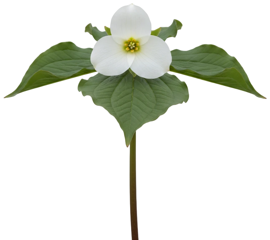 Trillium cut-out illustration