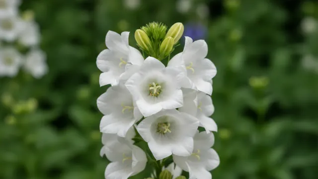 White Canterbury Bells