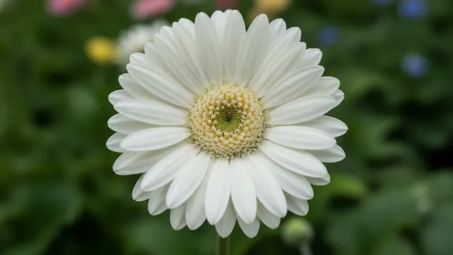 White Gerbera