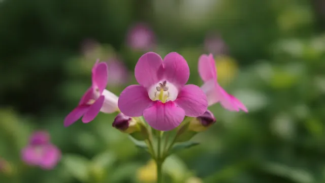Pink Wishbone Flower