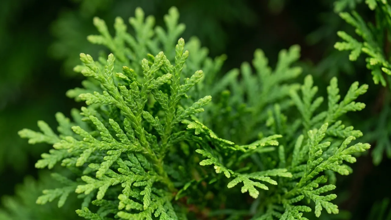 Cheer Drops Arborvitae (Thuja occidentalis 'Smntdgt') - foliage plant, illustrated plant card