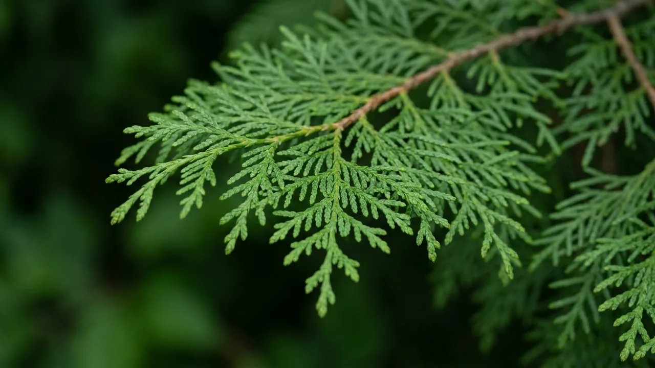 Atlantic White Cedar (Chamaecyparis thyoides) - foliage plant, illustrated plant card