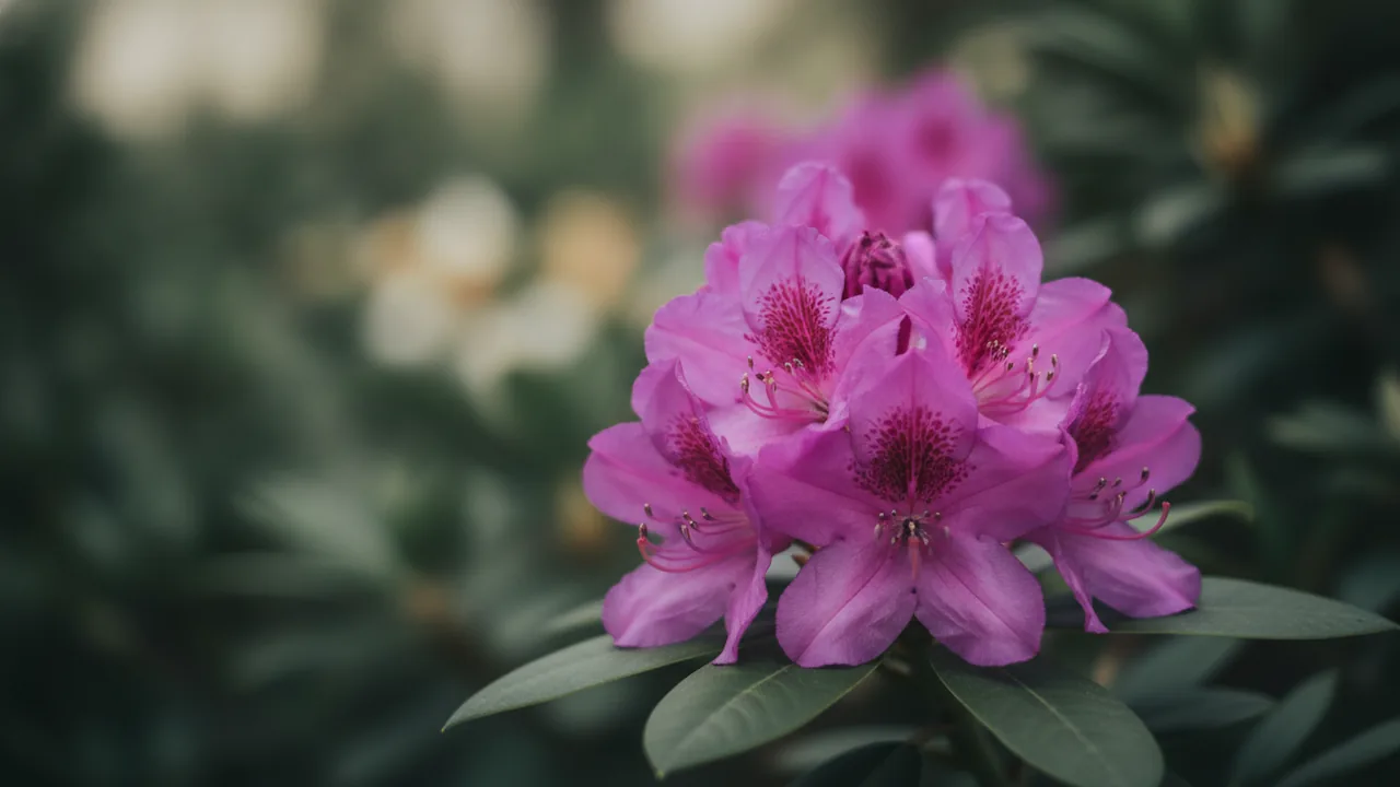 Formosa (Rhododendron 'Formosa') - purple flowers, illustrated plant card