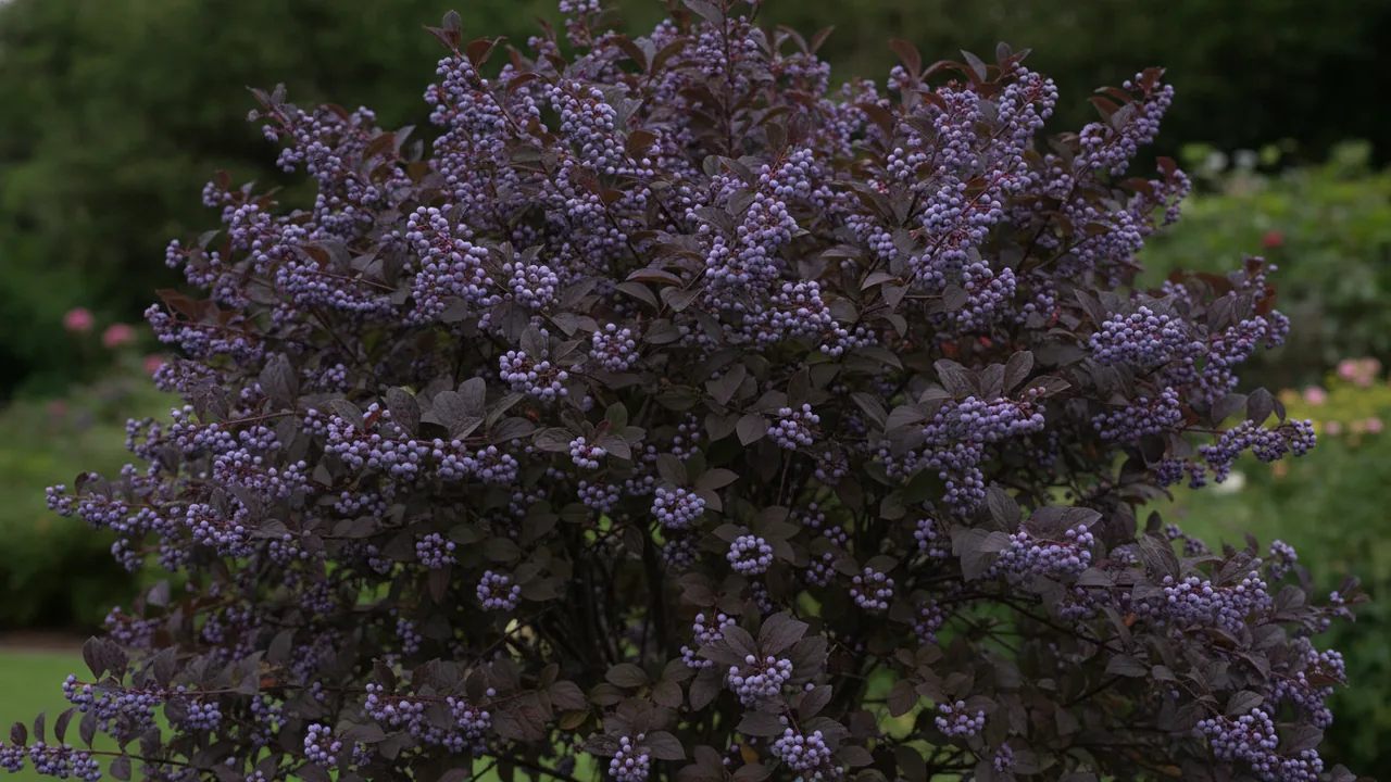Pearl Glam (Callicarpa 'Pearl Glam') - foliage plant, illustrated plant card