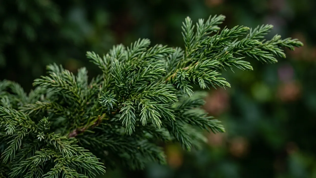 Black Dragon Japanese Cedar (Cryptomeria japonica 'Black Dragon') - foliage plant, illustrated plant card