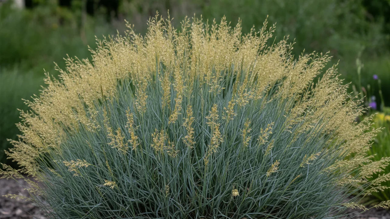 Cool As Ice (Festuca glauca 'Cool As Ice') - foliage plant, illustrated plant card