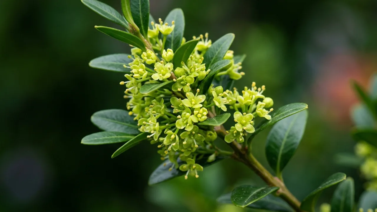 Cranberry Creek Boxwood (Buxus 'Cranberry Creek') - foliage plant, illustrated plant card