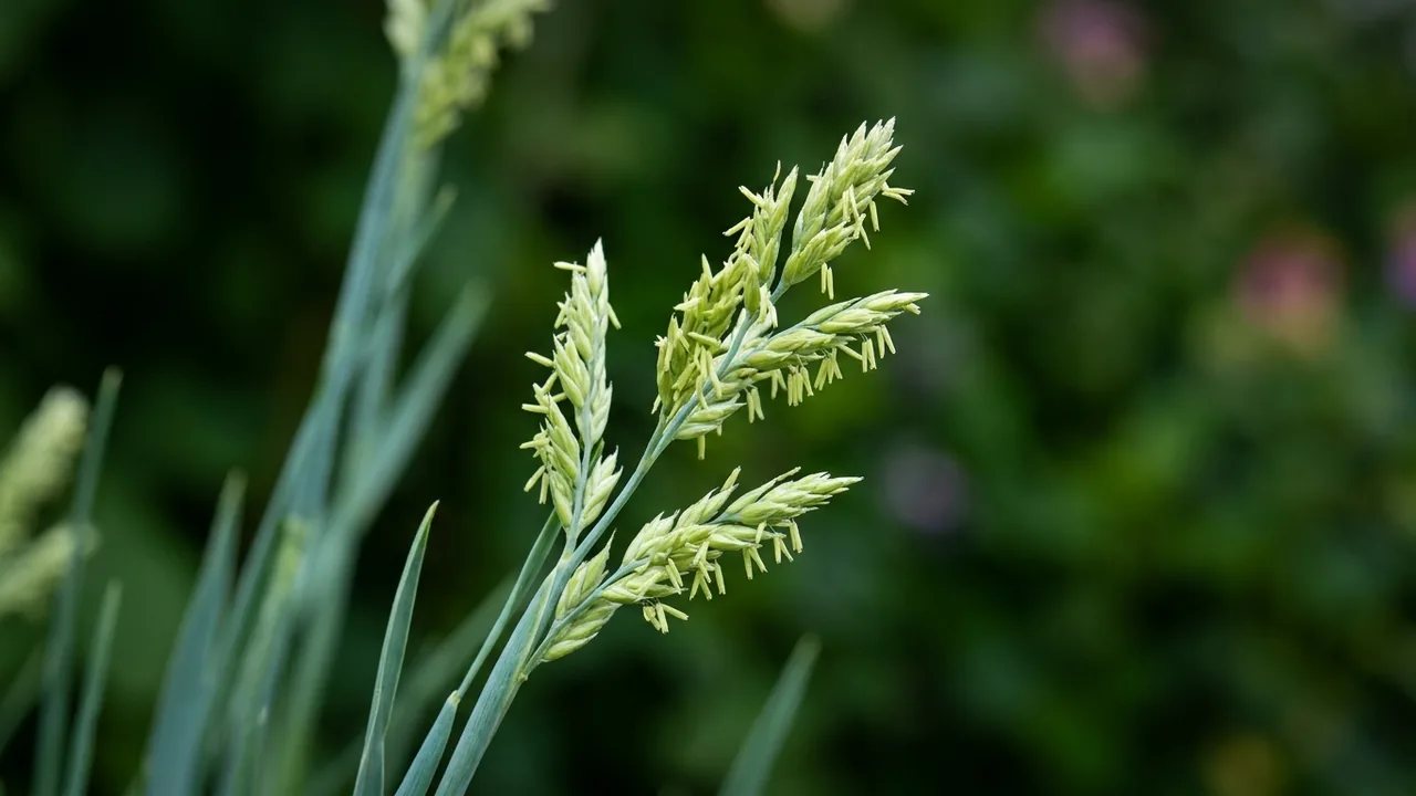 Buffalograss (Bouteloua dactyloides) - foliage plant, illustrated plant card