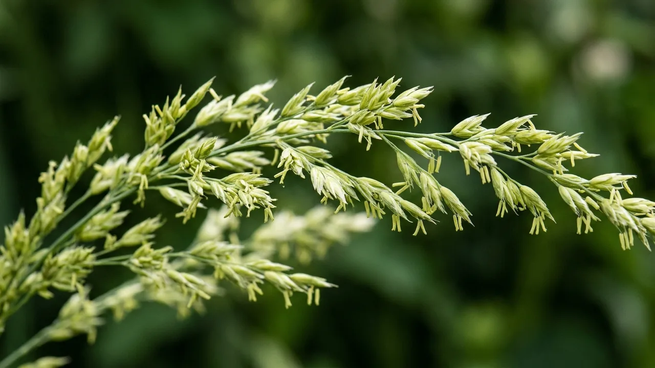 California Fescue (Festuca californica) - foliage plant, illustrated plant card