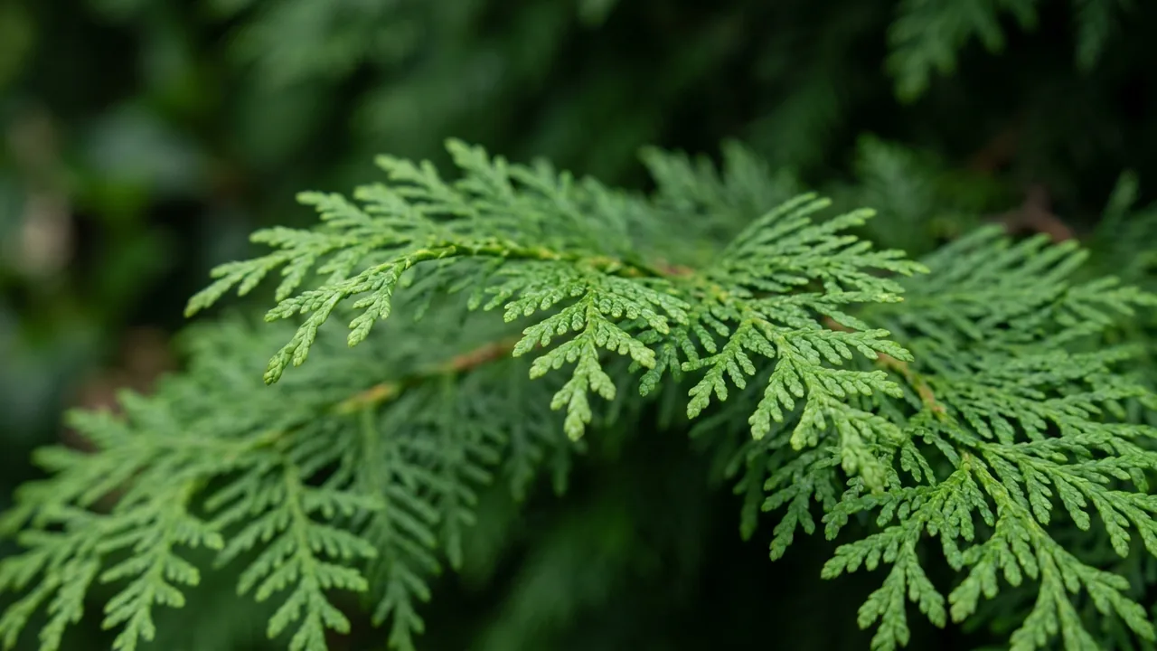 Celtic Pride Siberian Cypress (Microbiota decussata 'Prides') - foliage plant, illustrated plant card
