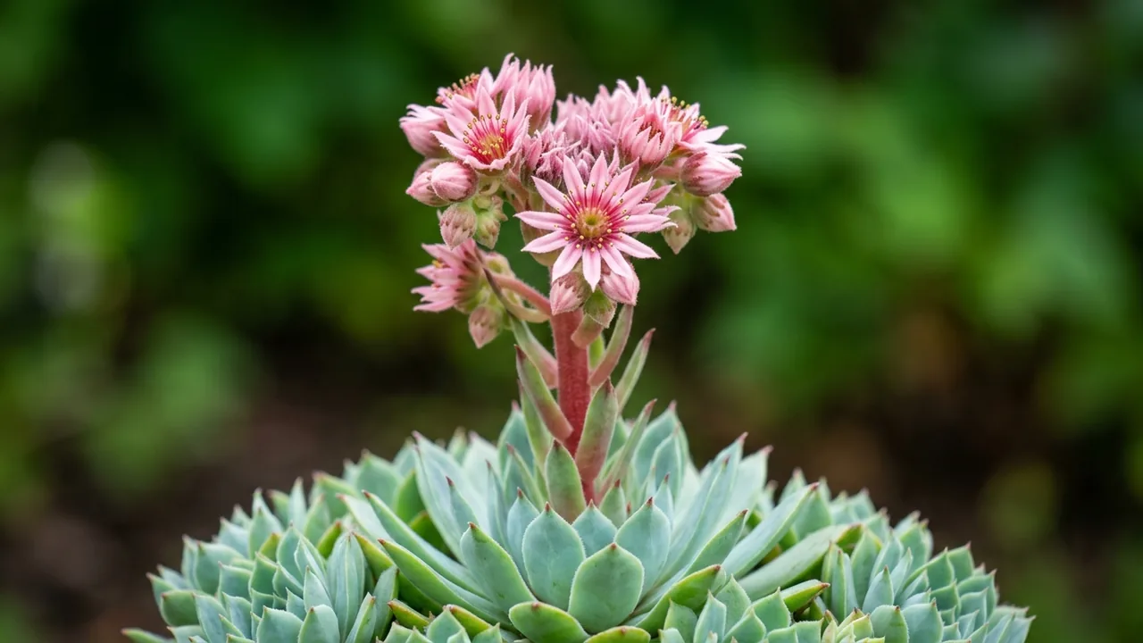 Chick Charms Berry Blues Hens & Chicks (Sempervivum 'Pacific Blue Ice') - foliage plant, illustrated plant card