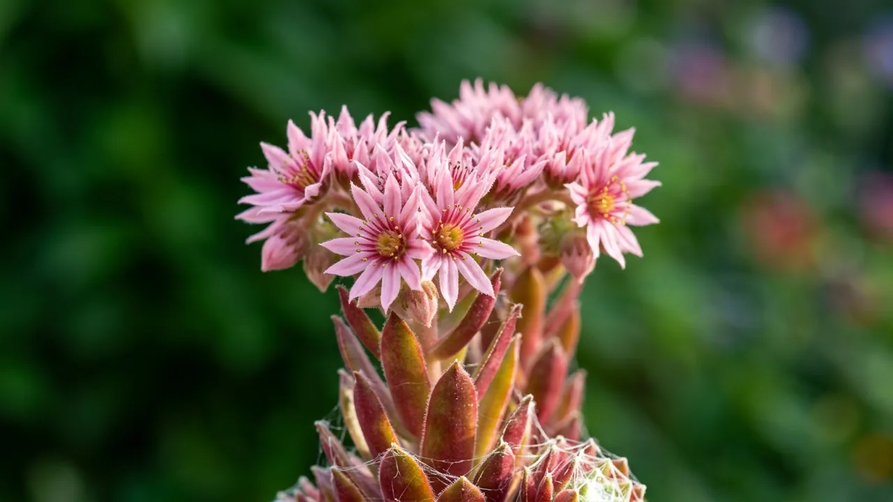 Chick Charms Cosmic Candy Hens & Chicks (Sempervivum 'Urmina') - foliage plant, illustrated plant card
