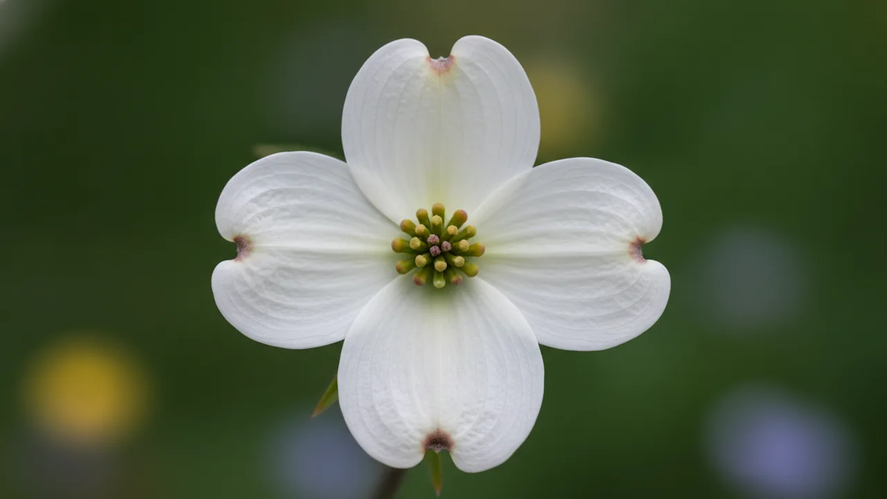 Cloud Nine (Cornus florida 'Cloud Nine') - white flowers, illustrated plant card