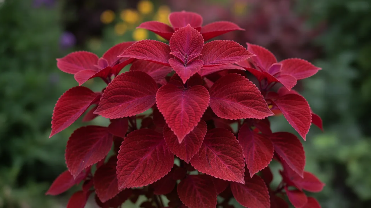Redhead (Coleus 'Redhead') - foliage plant, illustrated plant card