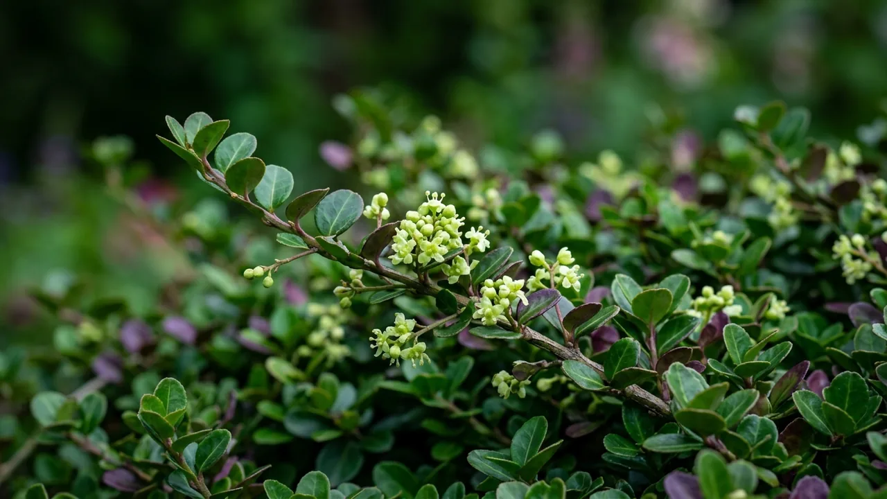 Coloratus Wintercreeper (Euonymus fortunei 'Coloratus') - foliage plant, illustrated plant card