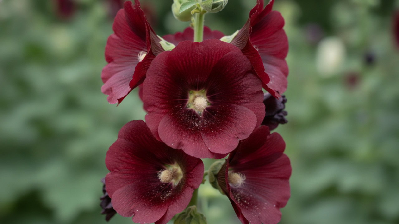 Hollyhock 'Blacknight'