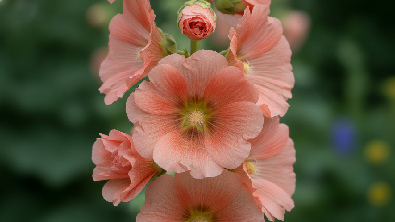 Hollyhock 'Peach'