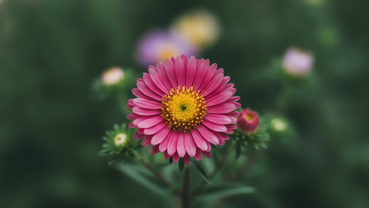 New England Aster 'Alma Potschke'
