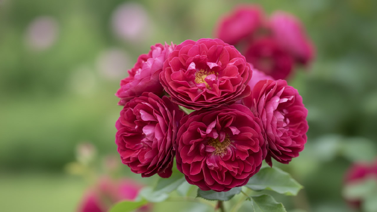 Rosa de Rescht (Damask Rose)