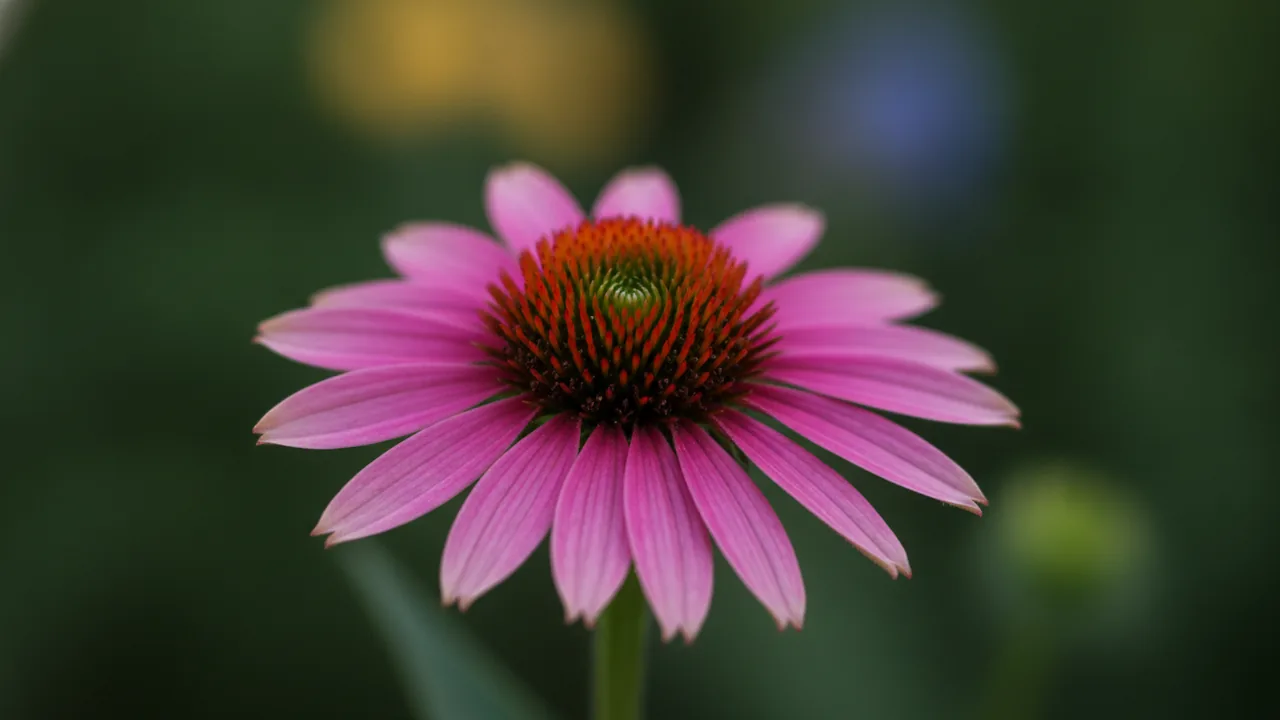 Kismet Raspberry (Echinacea 'Kismet Raspberry') - pink flowers, illustrated plant card