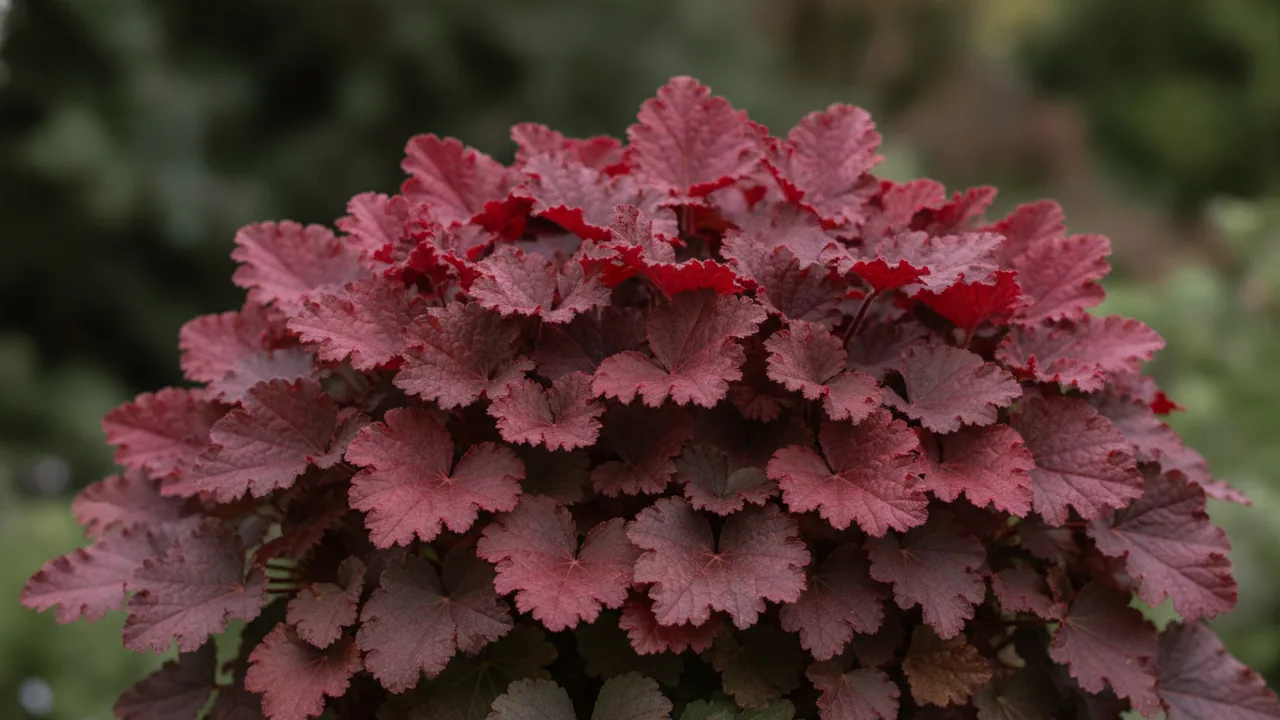 Berry Smoothie (Heuchera 'Berry Smoothie') - foliage plant, illustrated plant card