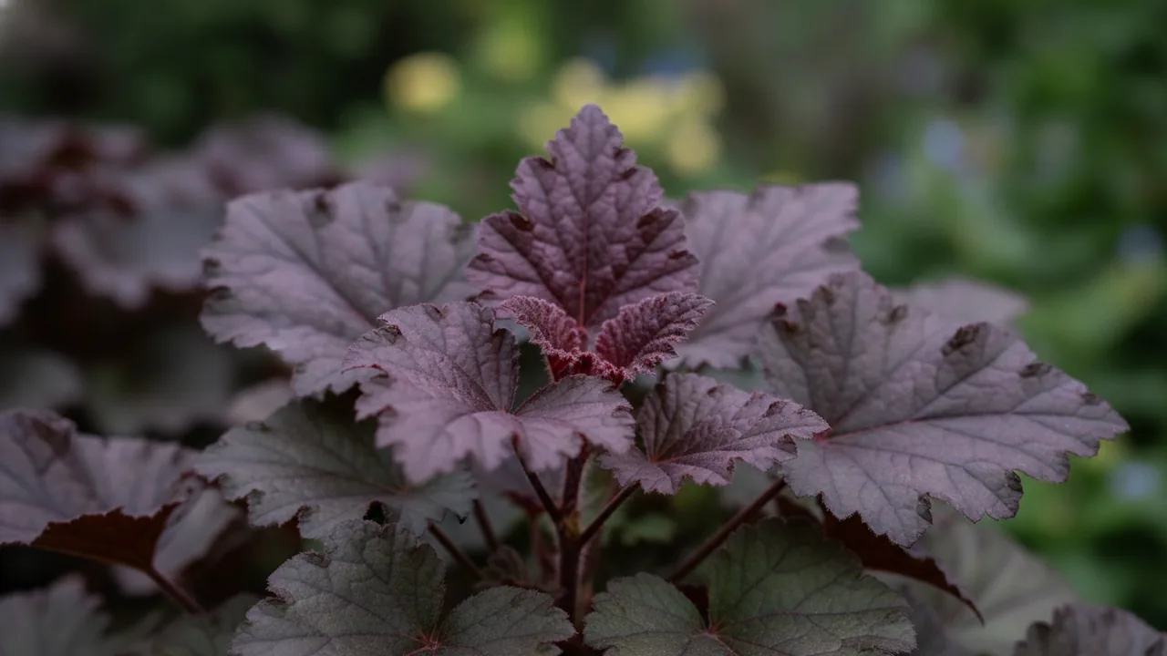 Forever Purple (Heuchera 'Forever Purple') - foliage plant, illustrated plant card