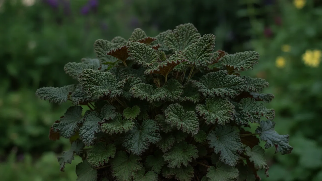 Melting Fire (Heuchera 'Melting Fire') - foliage plant, illustrated plant card