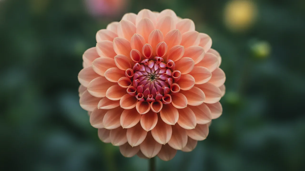 Labyrinth (Dahlia 'Labyrinth') - pink flowers, illustrated plant card