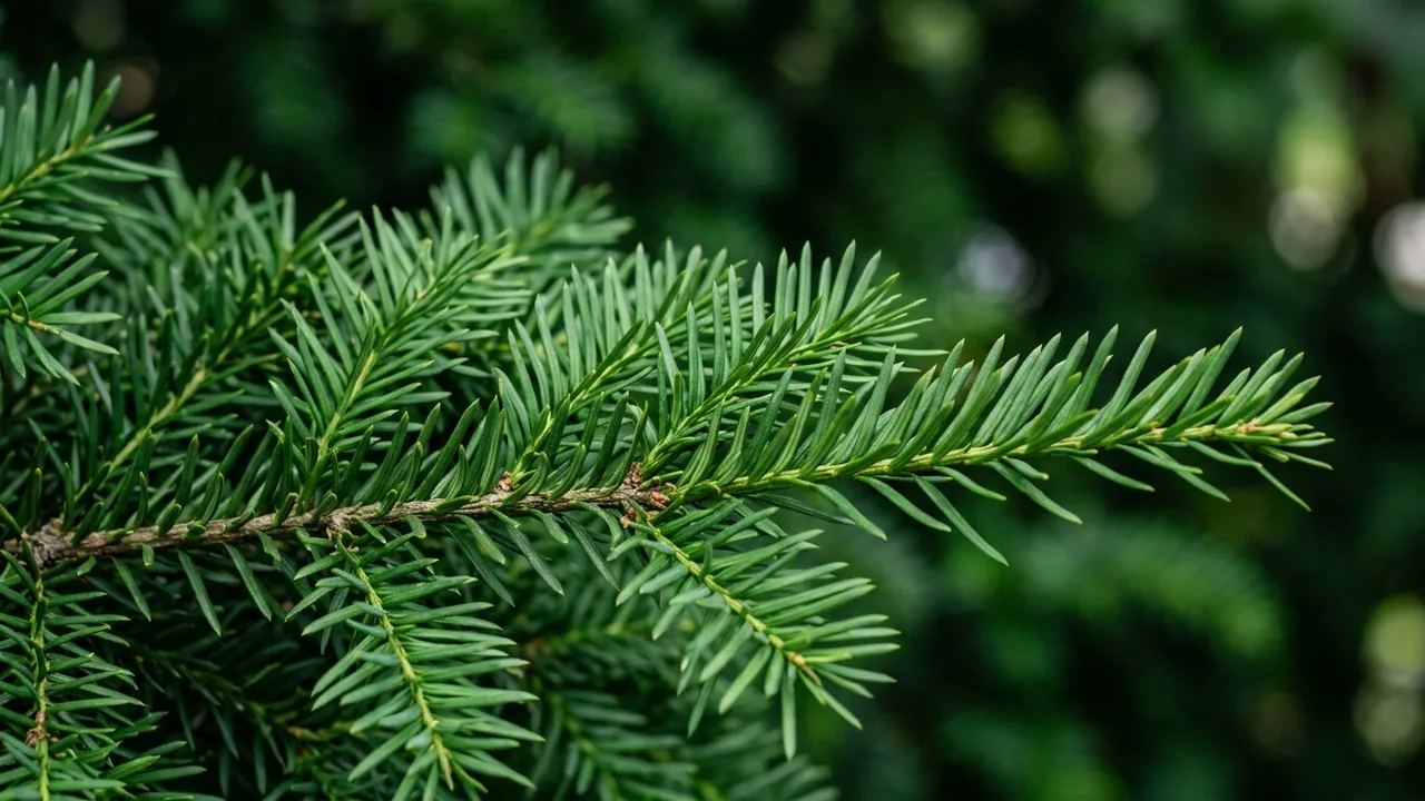 Densiformis Yew (Taxus × media 'Densiformis') - foliage plant, illustrated plant card