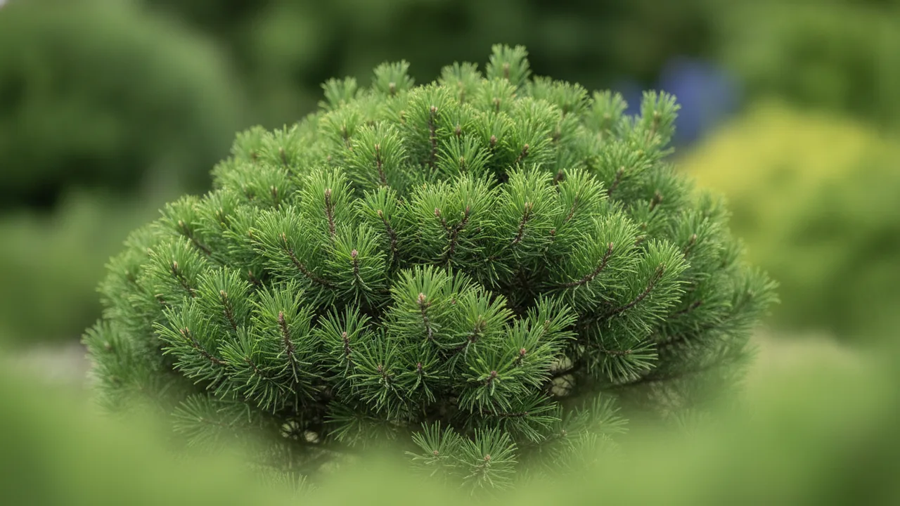 Dwarf White Pine (Pinus strobus 'Nana') - foliage plant, illustrated plant card