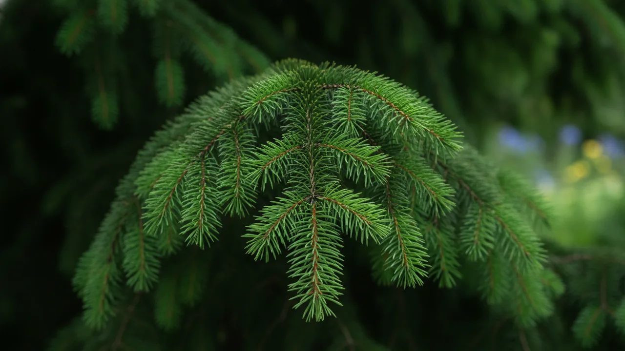 Weeping White Pine (Pinus strobus 'Pendula') - foliage plant, illustrated plant card