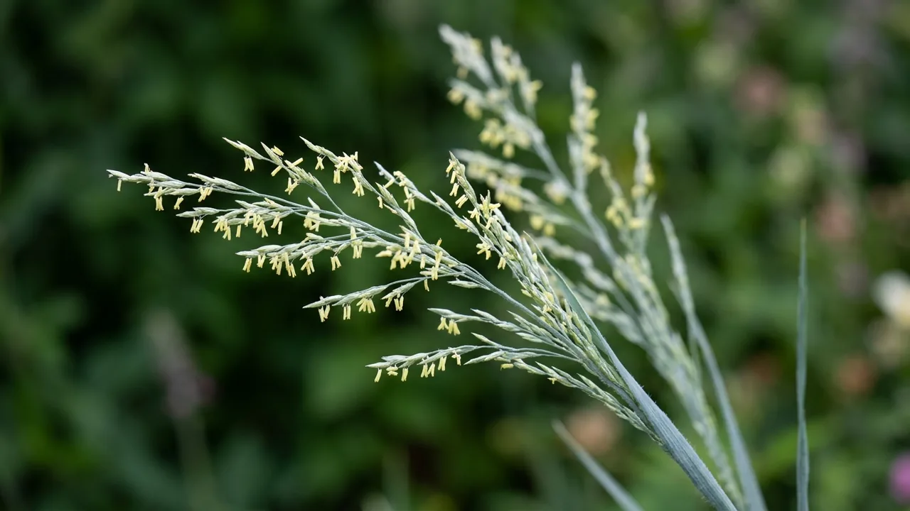 Elliott's Lovegrass (Eragrostis elliottii) - foliage plant, illustrated plant card