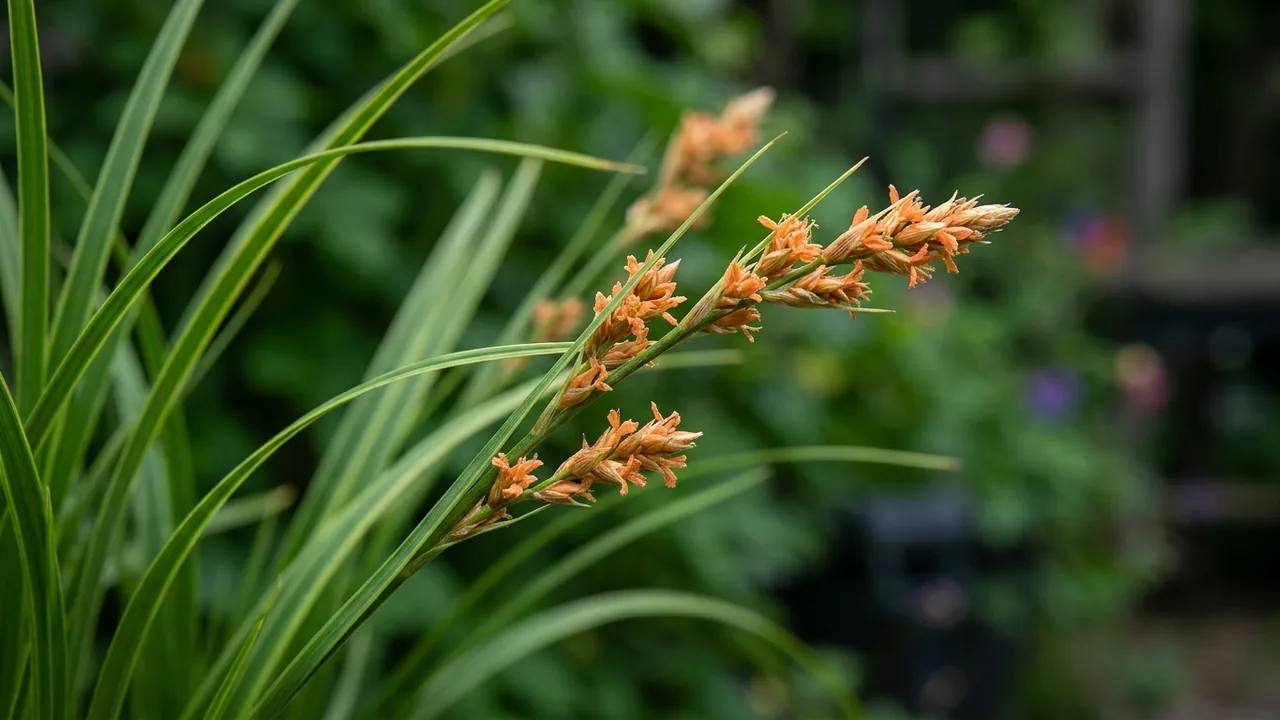 Everlime Sedge (Carex oshimensis 'Everlime') - foliage plant, illustrated plant card