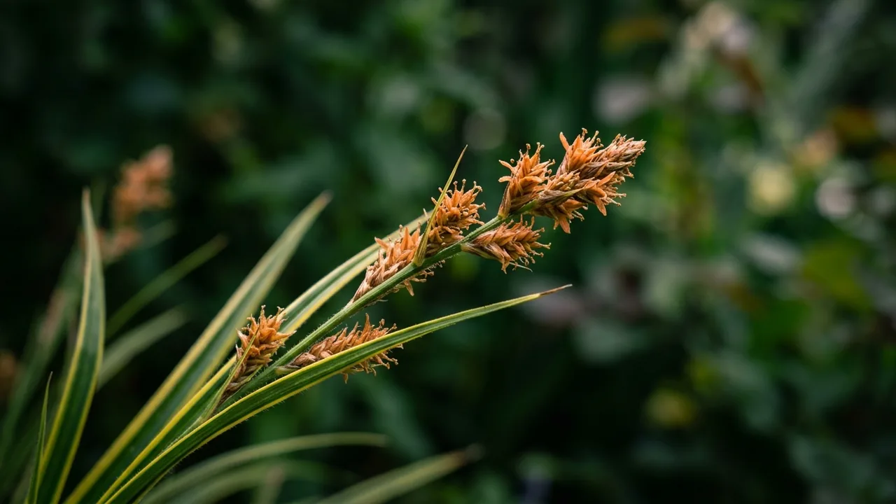 Everoro Sedge (Carex oshimensis 'Everoro') - foliage plant, illustrated plant card