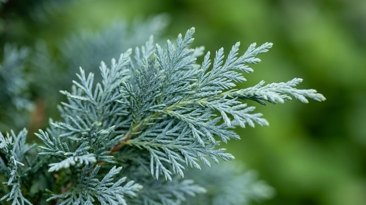Boulevard False Cypress (Chamaecyparis pisifera 'Boulevard') - foliage plant, illustrated plant card