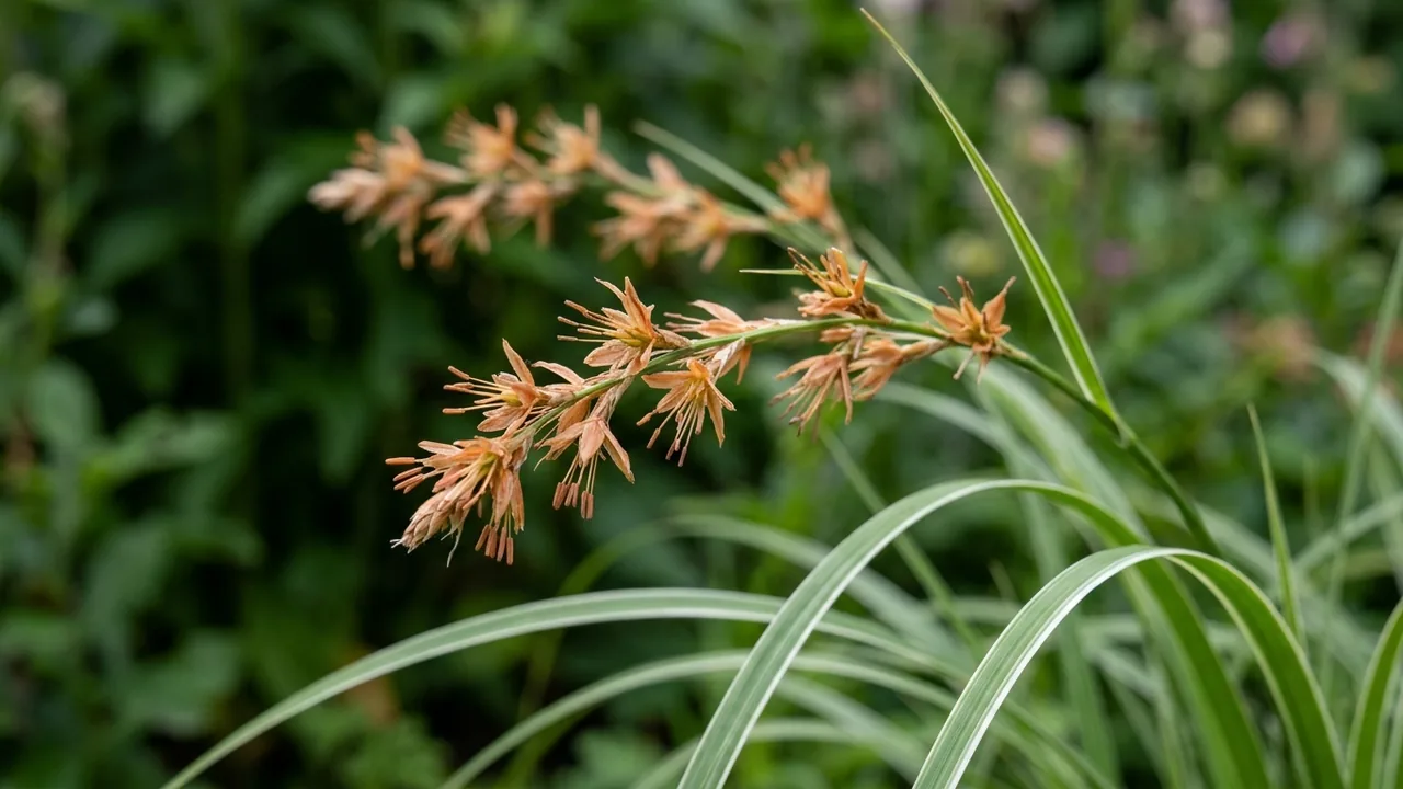 Feather Falls Sedge (Carex 'Et Crx01') - foliage plant, illustrated plant card