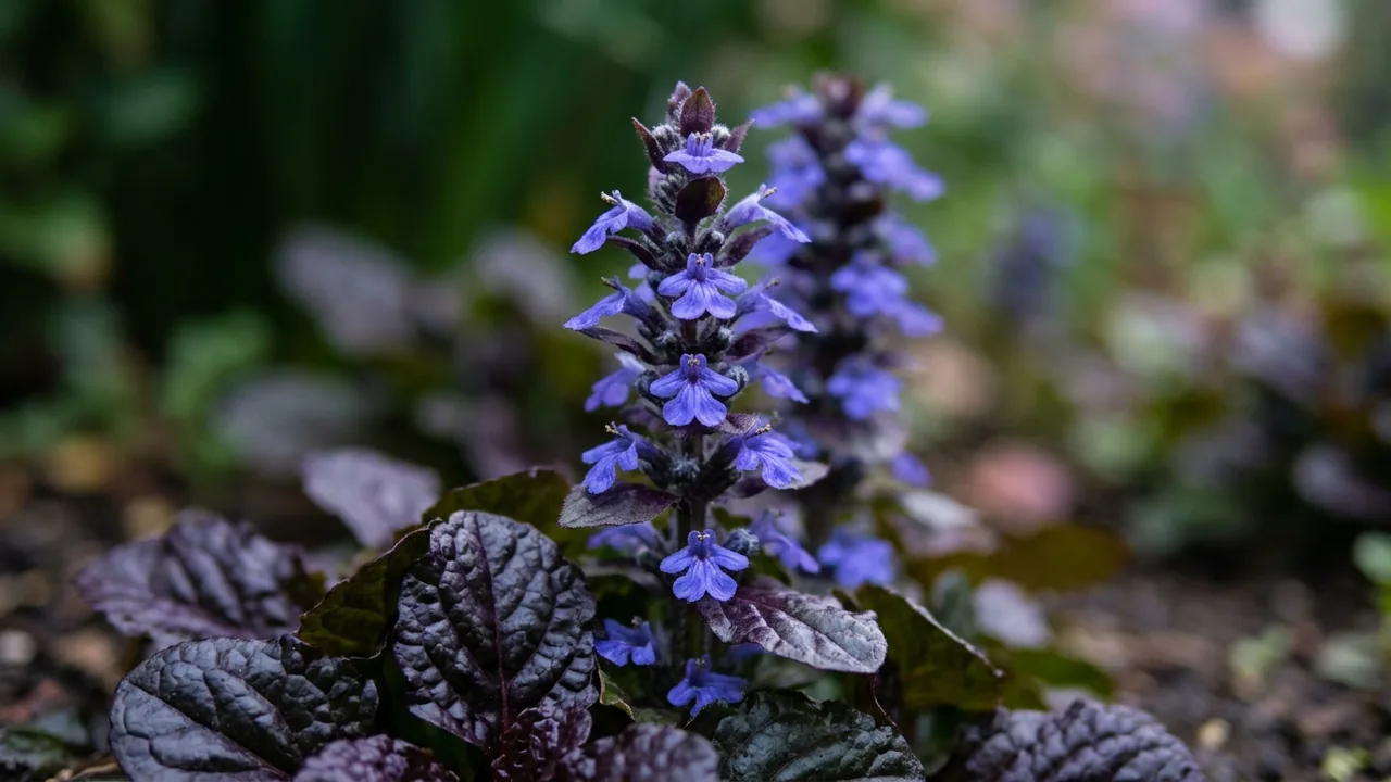 Feathered Friends Fierce Falcon Ajuga (Ajuga 'Fiefal') - foliage plant, illustrated plant card