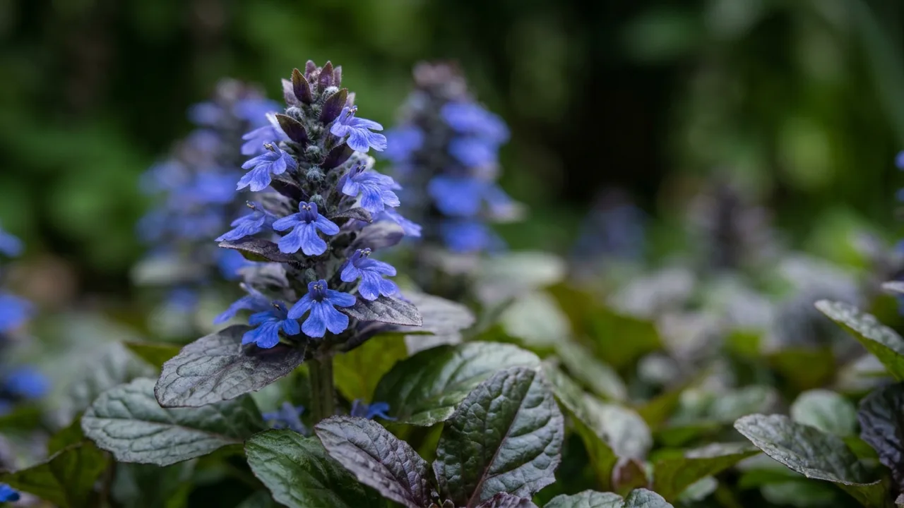 Feathered Friends Noble Nightingale Ajuga (Ajuga 'Nobnig') - foliage plant, illustrated plant card