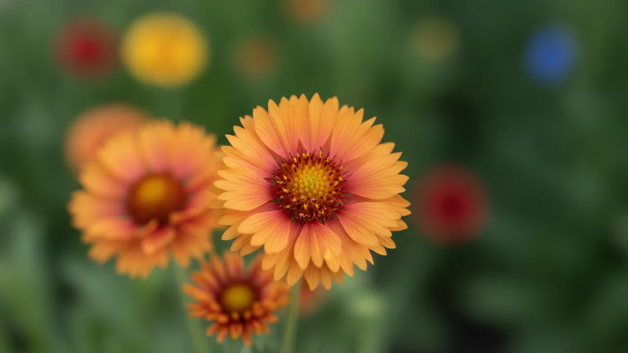 Arizona Apricot (Gaillardia × grandiflora 'Arizona Apricot') - yellow flowers, illustrated plant card