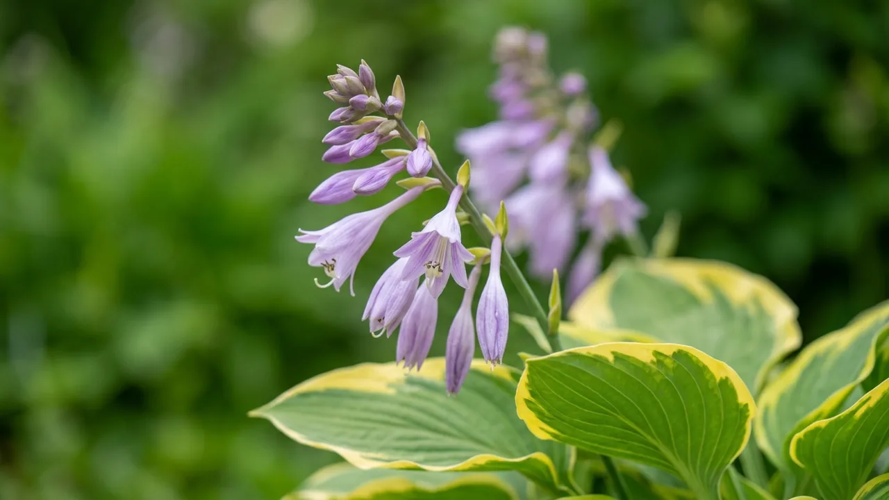 Aureo Marginata Hosta (Hosta 'Fortunei Aureomarginata') - foliage plant, illustrated plant card