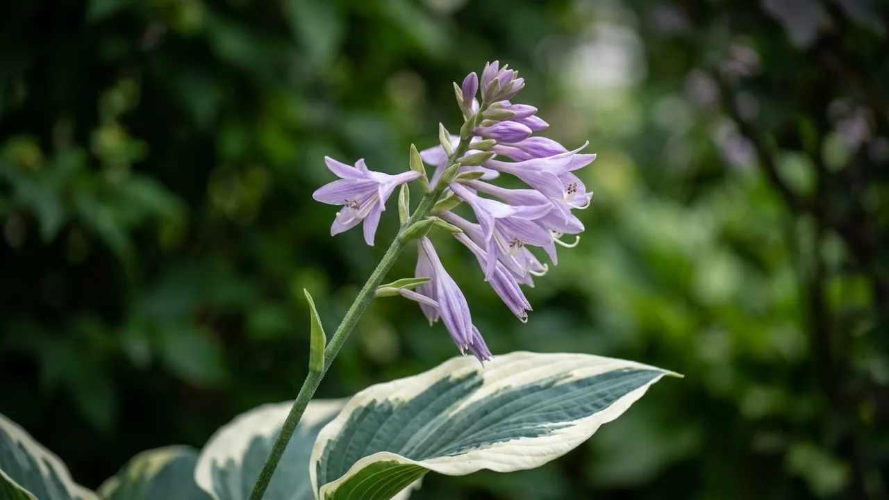 Blue Ivory Hosta (Hosta 'Blue Ivory') - foliage plant, illustrated plant card